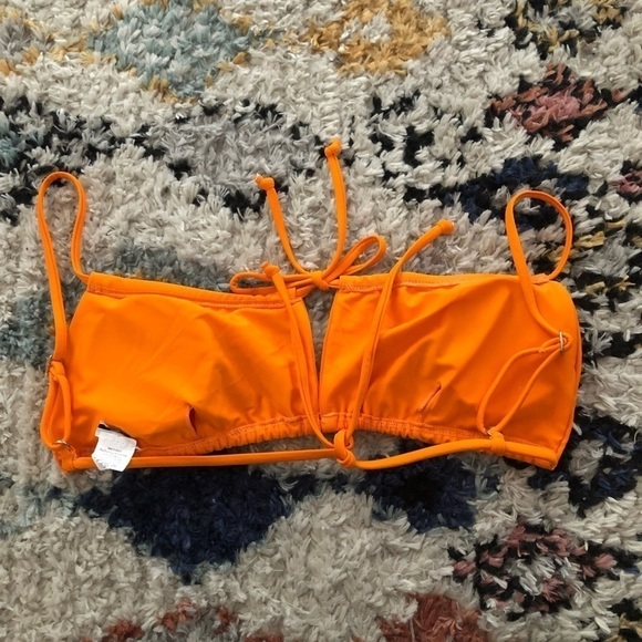 Princess Polly Orange Nylon Sophia Bikini Top 2 - Picture 8 of 8